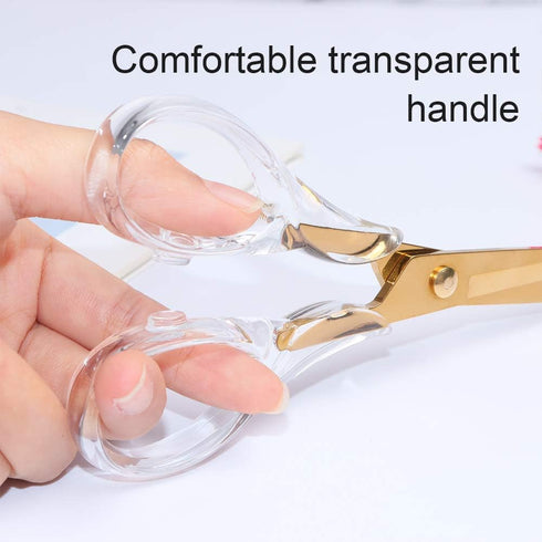 Stapler and Tape Dispenser Kit, Acrylic Desk Organize Accessories, Clear Tape Dispenser, Gold Stapler