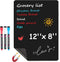 MaxGear Magnetic Black Dry Erase Board Sheet 12"x8" for Refrigerator, Small Whiteboard for Kitchen Planner