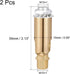 180 M10 Pack 2 MECCANIXITY Sloped Ceiling Adapter Degree Swivel Thread, for Chandelier Ceiling Pendant Light, Champagne