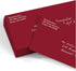 LUXPaper #9 Slimline Invitation Envelopes | 3 7/8" x 8 7/8" | Peel & Press | 80lb. Text | Garnet Red | 50 Qty