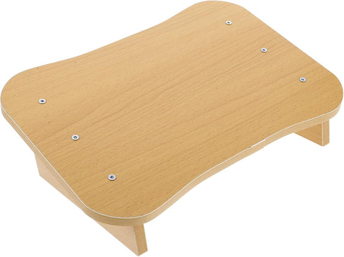 Baluue Wooden Footrest Stool Compact Non-Slip Design for Under Desk Use Portable