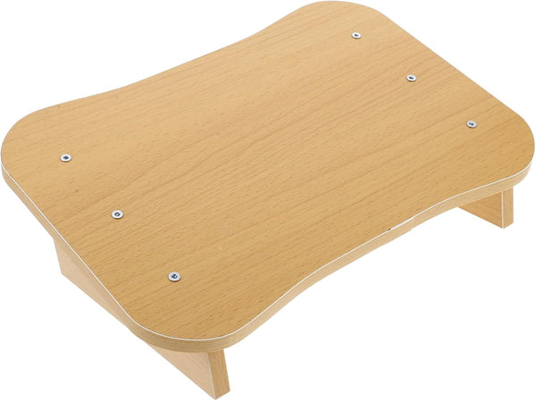 Baluue Wooden Footrest Stool Compact Non-Slip Design for Under Desk Use Portable
