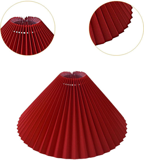 MotiveTech Pleated Table Lamp Shade Replacement Home Decor Lighting Fixtures Light Cover Floor Lamp Shade for Office