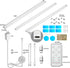 Dimmable Kitchen,Bookshelf,Closet 3Pack THLIFURE LED Cabinet Lights Bar with Motion Sensor, Brightness and Color, IR