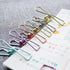 Pack of 25 Multi-Purpose Small Metal Clips, Rose Gold Clothesline Utility Clips