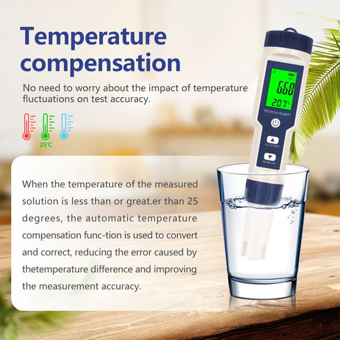 AH-PH+EC Meter for TDS, Salt, and Water Temperature
