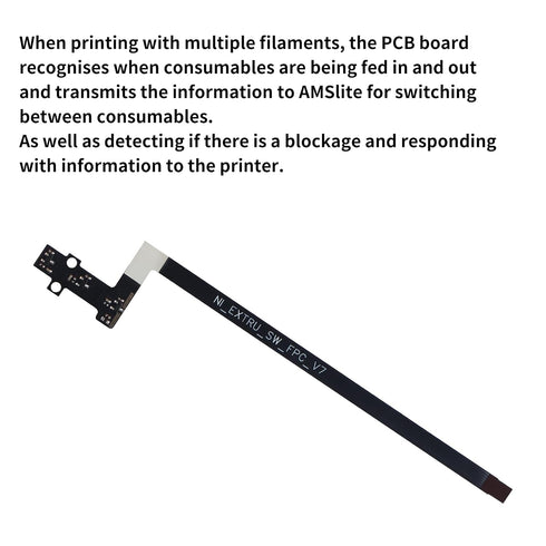3D A1/ A1 Printer Accessories Mini Feed Hall Board: Filament Sensor Replacement with Ribbon FPC Cable for Detecting
