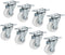 uxcell Swivel Caster Wheels, 1.2" Polypropylene with 360 Degree Top Plate, Pack of 8