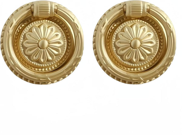 SANCHAKOU Metal Cabinet Handles 2 Pack Wardrobe Door Shoe Cabinet Wine Cabinet Bedside