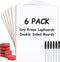 MaxGear 6 Pack Small White Board Dry Erase Boards, 9" x 12" Mini with Erasers and Markers