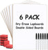 MaxGear 6 Pack Small White Board Dry Erase Boards, 9" x 12" Mini with Erasers and Markers