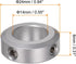 HARFINGTON 4pcs Aluminum Alloy Set Screw Shaft Collars, 14mm Bore, 24mm OD, 8mm Width for Gearbox, CNC Machine Tools