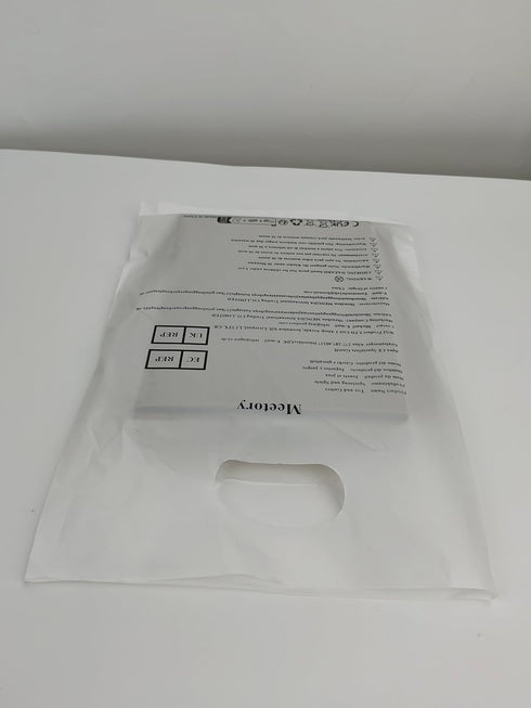 Meetory 50 PCS Clear Plastic Label Holders for Wire Shelf, Clip On Labels for Storage Bins and Merchandise Display