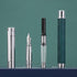 Hongdian 1843 Solid Metal Fountain Pen, Extra Fine Nib, Green Ripple Pattern with Refillable Converter and Case