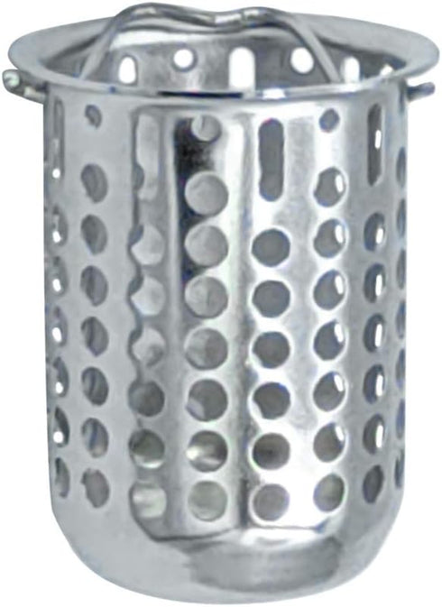Junior Basket Strainer Stainless Steel Strainer Basket, 2.25 Inch Deep Flange Replacement with Handle
