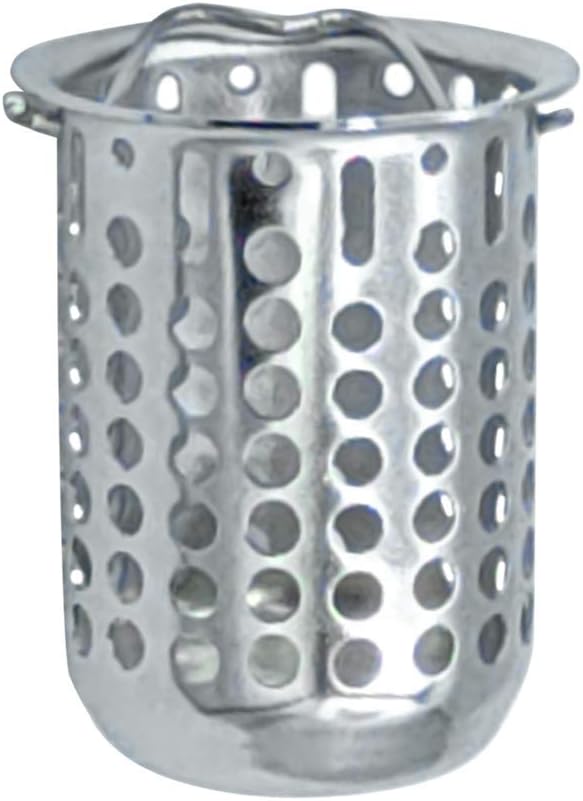 Junior Basket Strainer Stainless Steel Strainer Basket, 2.25 Inch Deep Flange Replacement with Handle