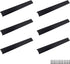 LC LICTOP 350mm/13.78" Black Mount Finger Edge Pull Concealed Handle for Home Kitchen Door Drawer Cabinet (Hole Distance: 256mm/10) 6pcs by LC LICTOP