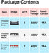 MILAPEAK Terminal Block and Strip, 10pcs (5 Sets) 5 Positions Dual Row 600V 15A Screw Terminal Strip Blocks with Cover
