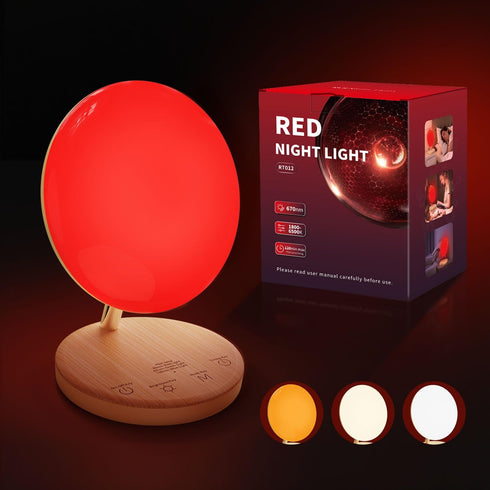 Red Therapy Night Light for Sleep Aid, Baby Nursery & Bedrooms -