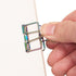 LiQunSweet 10 Pcs Colorful Metal Skeleton Frame Binder Clips for Notes and Letter Paper