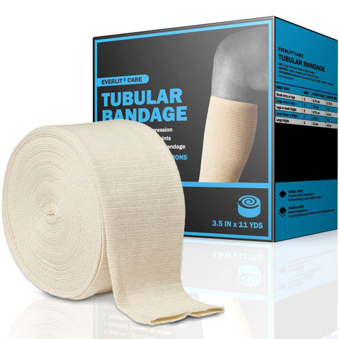 EVERLIT Elasticated Tubular Support Bandage | Stockinette Tubing for Large Arm, Knees,