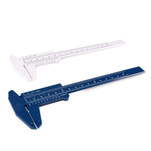 Plastic Vernier Caliper (2pcs) Mini 150 mm Caliper for School Students, Portable 0-6 Inch Measuring Tools