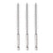 3pcs 12mm Dia Nylon Bore Brush with Handle, 1/4 Inch Hex Shank for Cleaning Tubes, Ports, Bearings