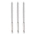 3pcs 12mm Dia Nylon Bore Brush with Handle, 1/4 Inch Hex Shank for Cleaning Tubes, Ports, Bearings