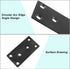 BokWin 6Pcs 80x40x2mm Mending Bracket Plate, Stainless Steel Heavy Duty Flat Corner Brace for Wood, Metal Straight