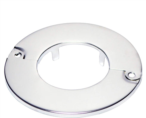 Floor and Ceiling Plate Split Flange, Fits 1-1/2 Inch IPS Galvanized Pipe, Chrome Finish
