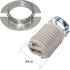 LUORNG 9PCS G9 3/4 Inch 0.79 Inch Light Socket Rings Alloy Lamp Shade Holders Silver Tone for Table Floor Lamps Inner