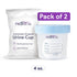 (2PK)- 4 oz. Sterile Urine Specimen Cups with Lids Sample Urine Cups for Specimen Collection - Individually Wrapped