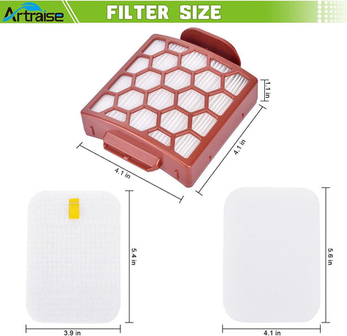Artraise Vacuum Filter Replacement for Shark Navigator Pet Plus, NV150 NV251 NV255, Zero-M Brushroll Pet Pro