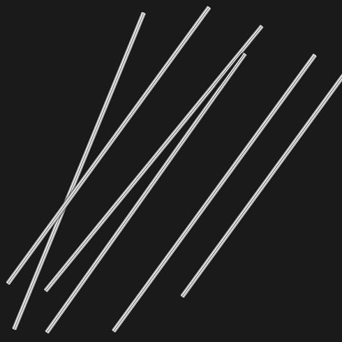 10 Pieces 304 Stainless Steel Model Straight Metal Rods, 2mm x 150mm, Lathe Bar Stock for Toy Car Helicopter