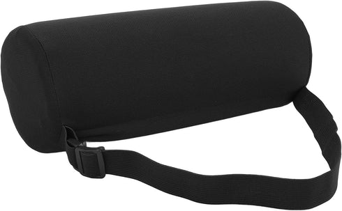 Sunxtzyl Lumbar Roll Pillow with Elastic Straps, Back Support Pillow for Office Chair and Car Seat, Memory Foam Lower