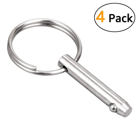 Quick Release Pin Bimini Top Pin, 0.25 Inch Diameter, 1.49 Inch Total Length, 316 Stainless Steel for Boat Bimini Top
