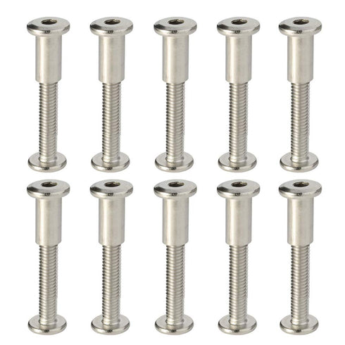 MewuDecor M6 x 35mm Socket Cap Furniture Bolts with Barrel Nuts for Furniture