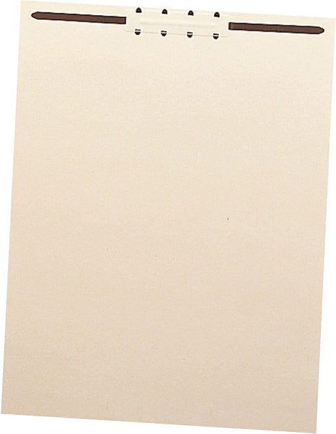 Smead Manila File Backs with 2" Fastener, Letter Size, 100 per Box