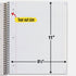 Five Star Spiral Notebooks with Pockets, 3 Pack, 1-Subject, College Ruled, 100 Sheets, Forest Green, Purple, Blue