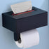 TRUSTMI Toilet Paper Holder with Storage Shelf Phone Standing Tisuse Box Cover