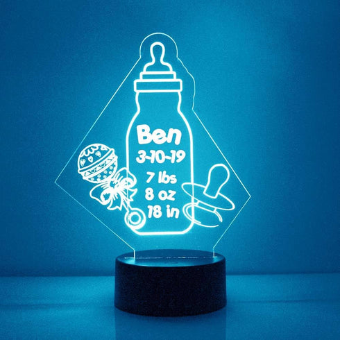 Store Custom Baby LED Sign Night Light Lamp with Remote, Light Up Display