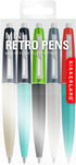 Kikkerland Mini Retro Pens, Set of 5