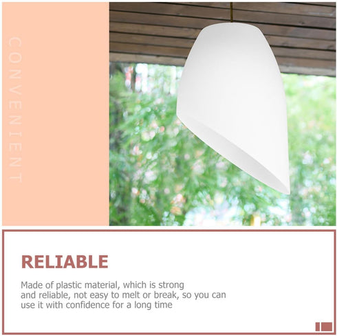 5.31X3.74X3.74In Horseshoe Lampshade Replacement Plastic Light Cover for Floor Lamp Decorative Lamp Shade Easy