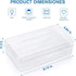 MaxGear 6 Pack Clear Pencil Boxes, Large Capacity Plastic Organizer for School and Office Supplies