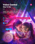 SHIXING Star Projector,Smart APP & Voice Control Galaxy lamp, Compatible with Alexa & Google Home, for Kids Adults
