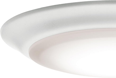 1 7.5 Dimmable 3000K, (7.5 1.5), 43846WHLED30 Kichler Gen LED Downlight in White, Ceiling Flush Mount Wet Rated
