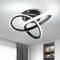Modern LED Ceiling Light 19W Spiral Design 3000K/4500K/6500K 3 Color Modes Swichable