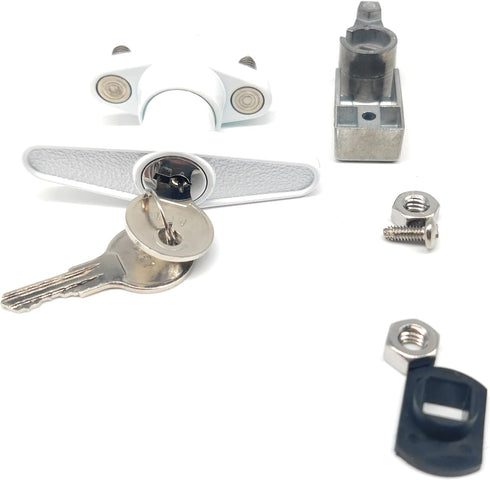 Keys22 2 T-Handle Accordion Shutter Lock Kit, Includes Matching Keys