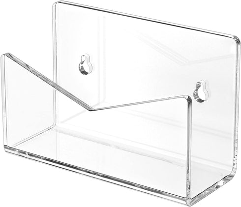 Richboom Acrylic Mail Holder, Envelope Holder for Desk Countertop, Letter Holder for Home Office School (1 Section