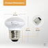 Xtricity R14 Dimmable LED Light Bulbs, E26 Base, 4.5W (40 Watt Equivalent), 3000k Soft White, 2 Pack